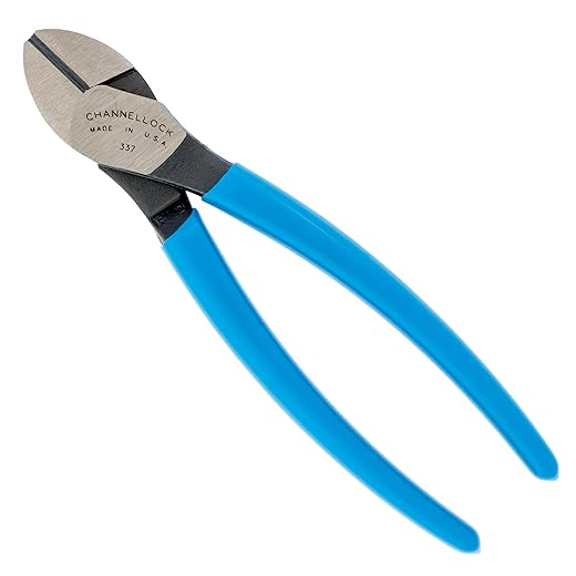Channellock Diagonal Cutters, 7 In., Blue, Gray (337)