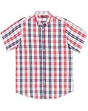 Double Pump Big and Tall Shirts for Men Short Sleeve Button Down Shirts from Size XL(T) to 6XL (T) C