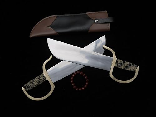 Miniatura 4 de Kung Fu/Wing Chun Bart Cham Dao/Hoja de acero inoxidable/vaina de cuero/accesorios de latón