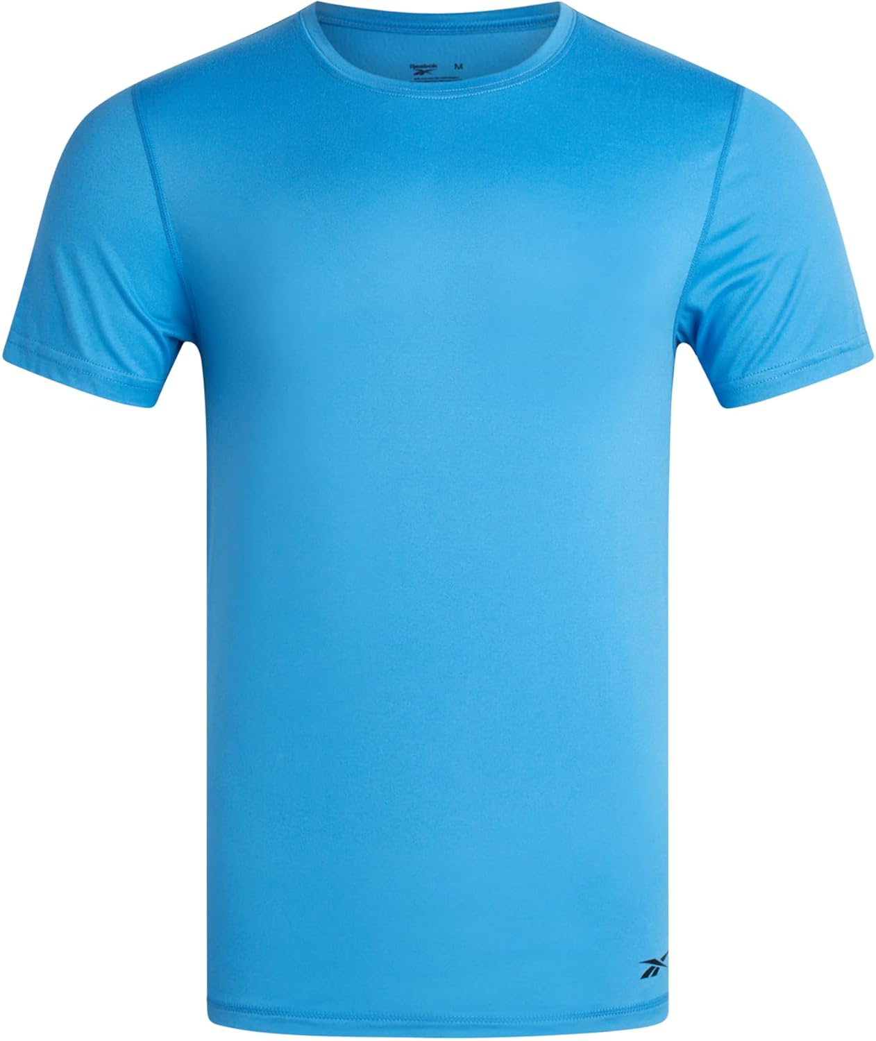 Reebok Mens Athletic Shirt - Crewneck Short Sleeve Gym Shirts Performance Moisture Wicking Workout Running Activewear