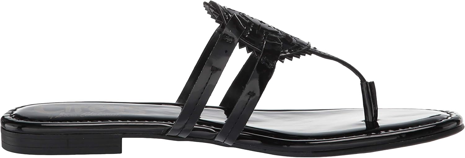 Circus NY Women's Canyon Flat Sandal 5.5 Black Patent