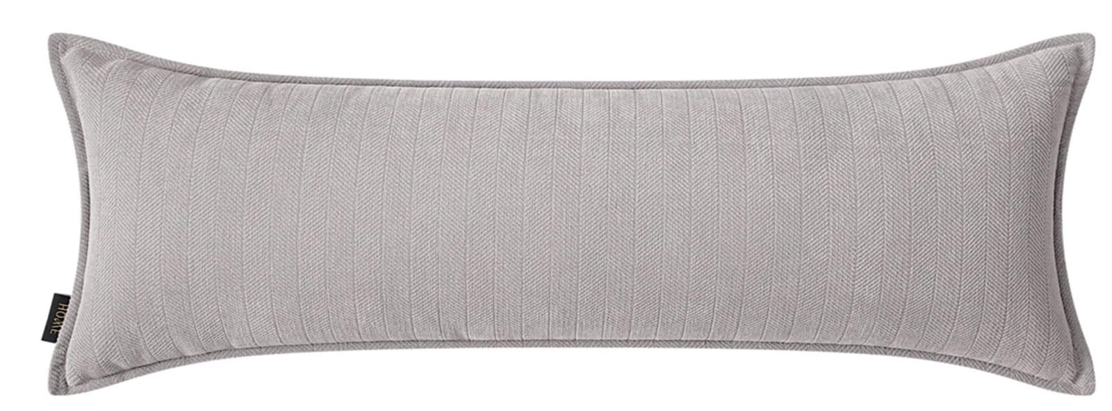 NEPHRA Bolster Pillow Cases with Invisible Zipper, Long Lumbar & Body Pillow Cover, Decorative & Rectangular, Chenille Soft Large Cushion Covers for Sofa/Bedroom/LivingRoom(Light gray,30 x 120 cm) — image 1