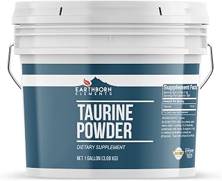 Earthborn Elements Taurine Powder 1 Gallon Bucket, Dietary Supplement, No Additives
