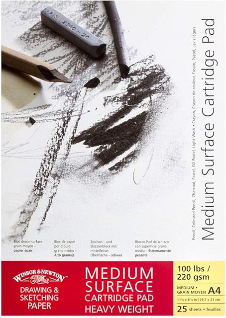 Winsor & Newton Cartridge Paper Pads Medium Surface Heavyweight - Gummed A4 220gsm