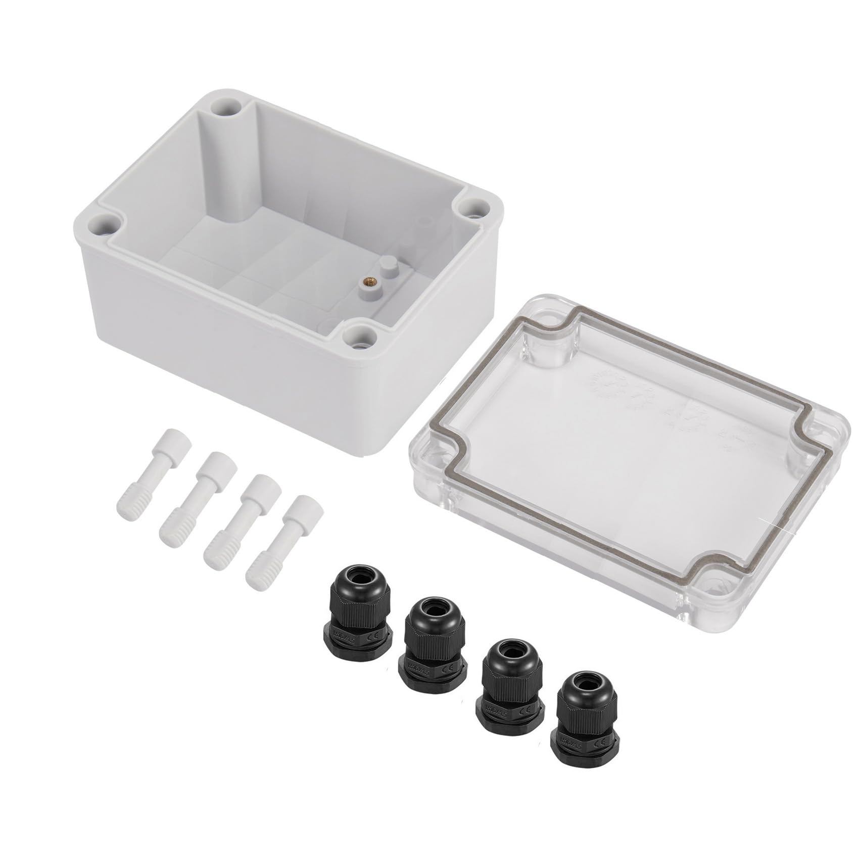 Laisomeke Waterproof Junction Box – Clear ABS Enclosure, IP66 Rated, 5.1x3.1x2.8 Inches - View #9