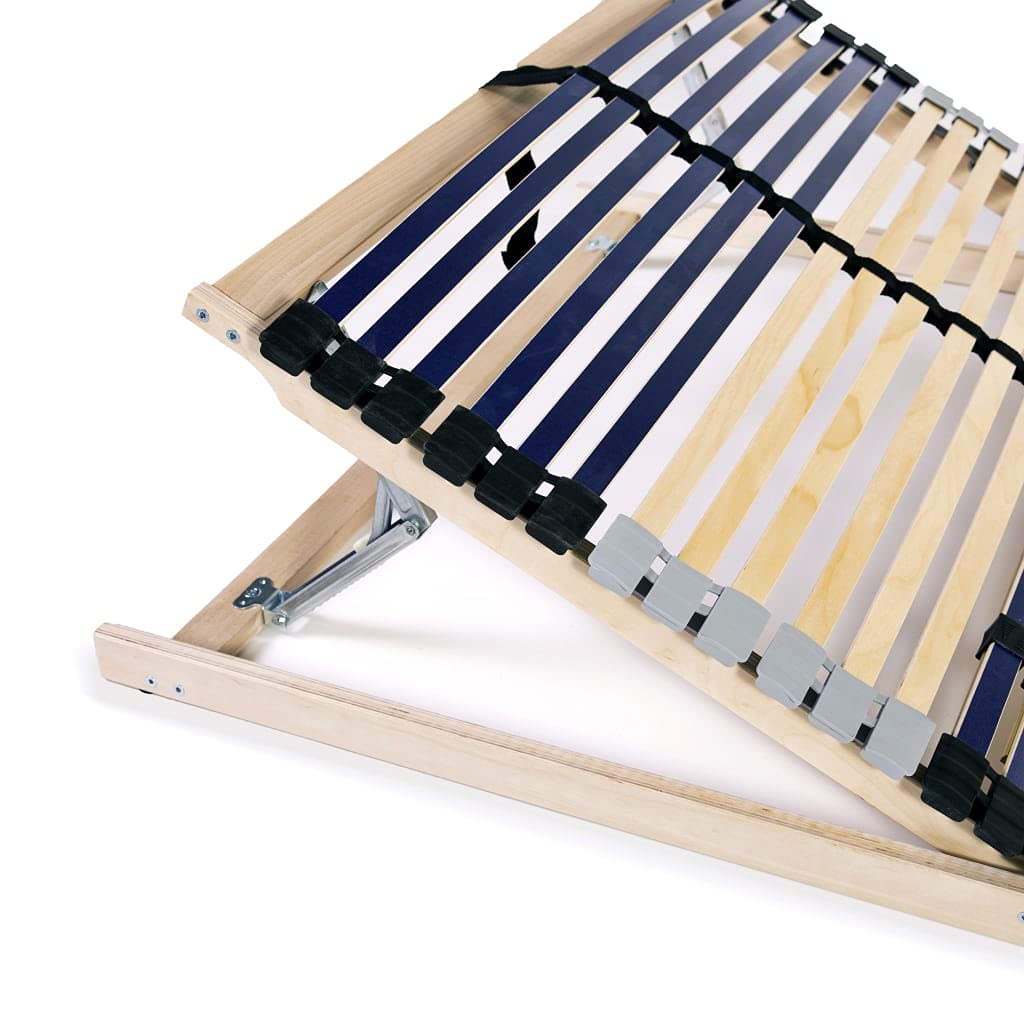 vidaXL Legno Faggio Rete a Doghe 7 Zone con 42 Doghe 100x200cm Struttura Letto
