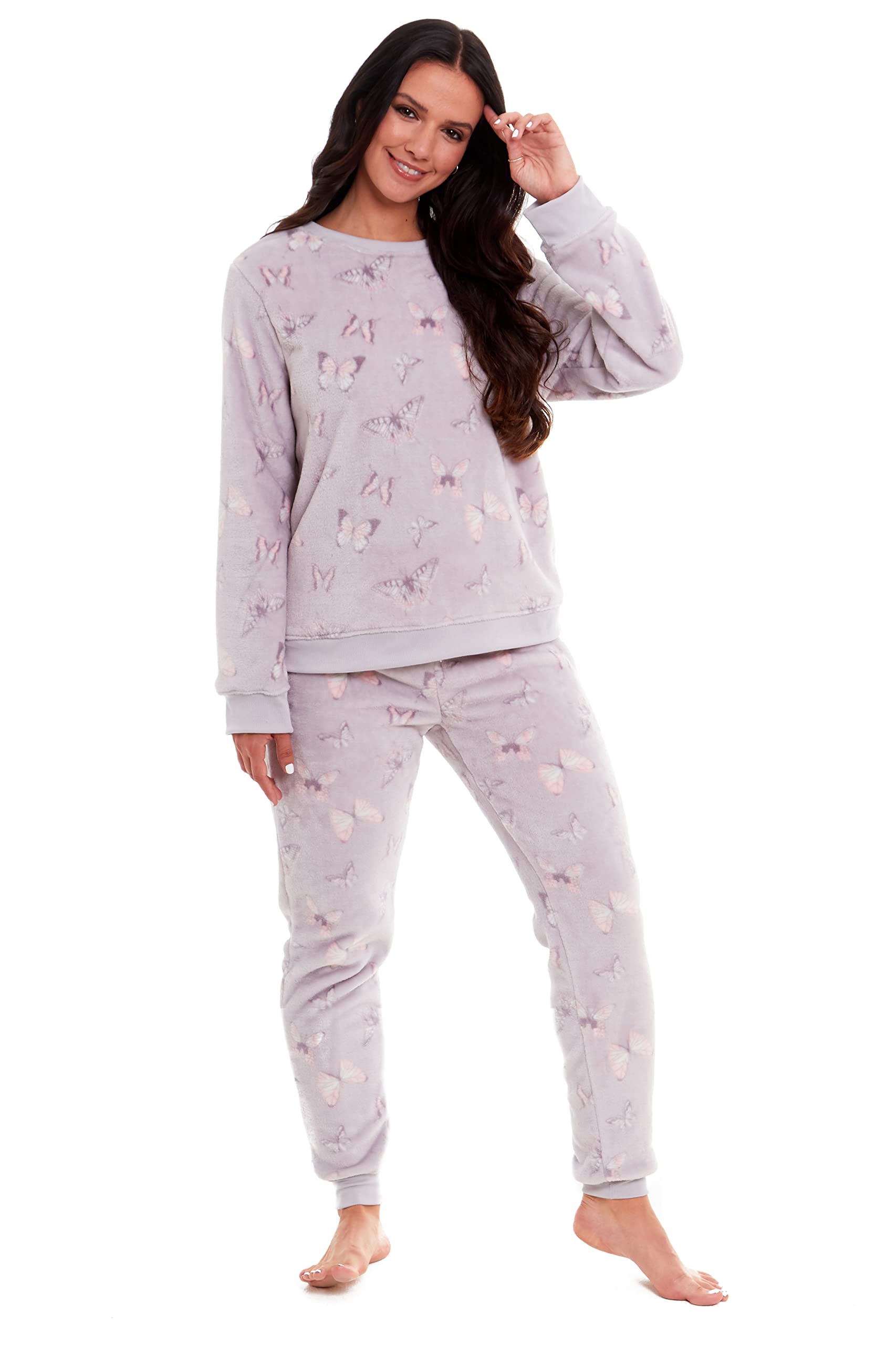 Ladies Pyjamas Lounge wear Womens Pjs Top & Bottoms Sleepwear Nightwear Cosy Twosie Pajama Set