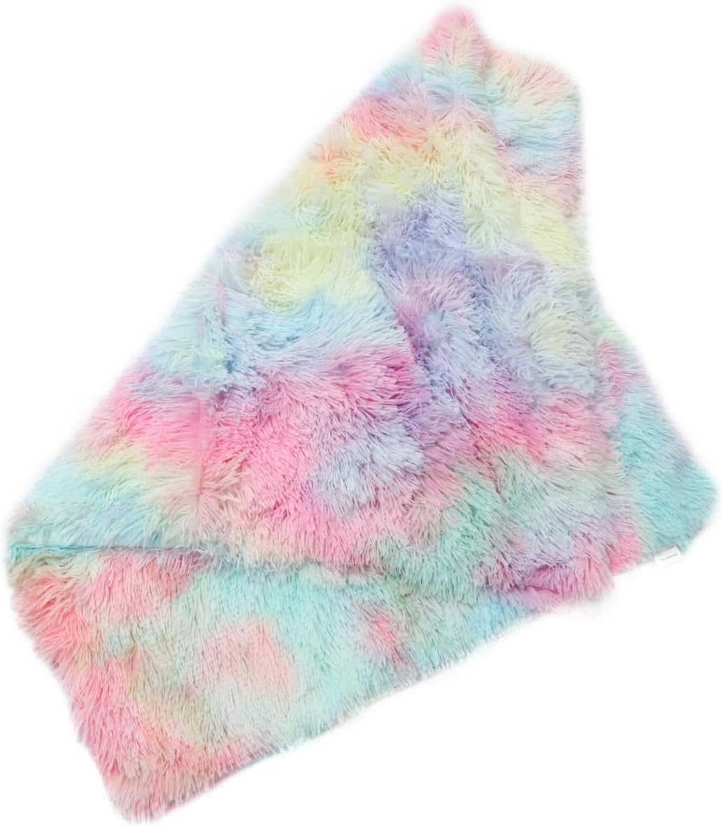 SUPVOX Pet Plush Blanket Double Layer Warm Dog Cushion Medium Size Soft Plush Mat for Cats and Dogs Indoor Sleeping Pad