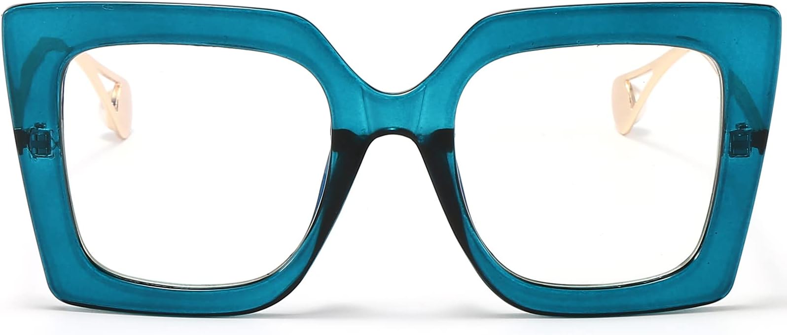 AIEYEZOOversized Blue Light Glasses for Women, Anti Fatigue Prevent Headache Computer Eyeglasses