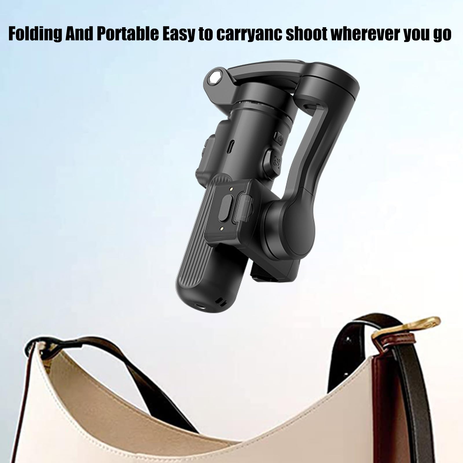 Ortogonale 3Axis Stabilizzazione Gimbals AI Face Trackings Fill Light Lapel Mics per Vlog Video Phone Gimbals Stabilizzatore