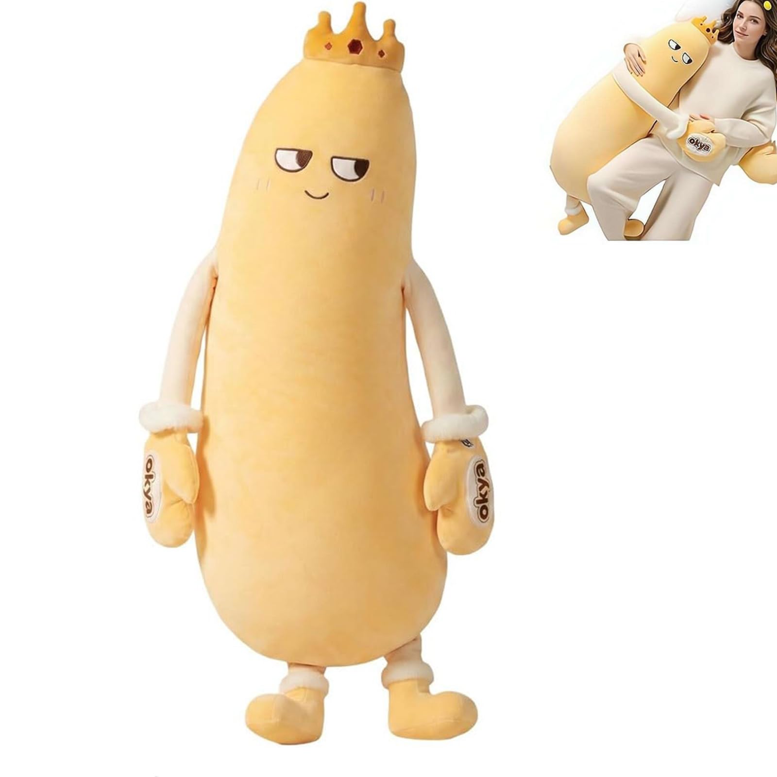 Poduszka pluszowa Mango do przytulania, długa poduszka
