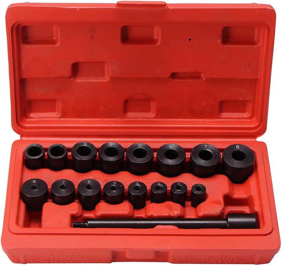 HRNAKDFKL 17 PCS Clutch Centering Tool, Clutch Spindle Universal Joint Set, Auto Centering Tools, Centering Clutch Kit : Automotive