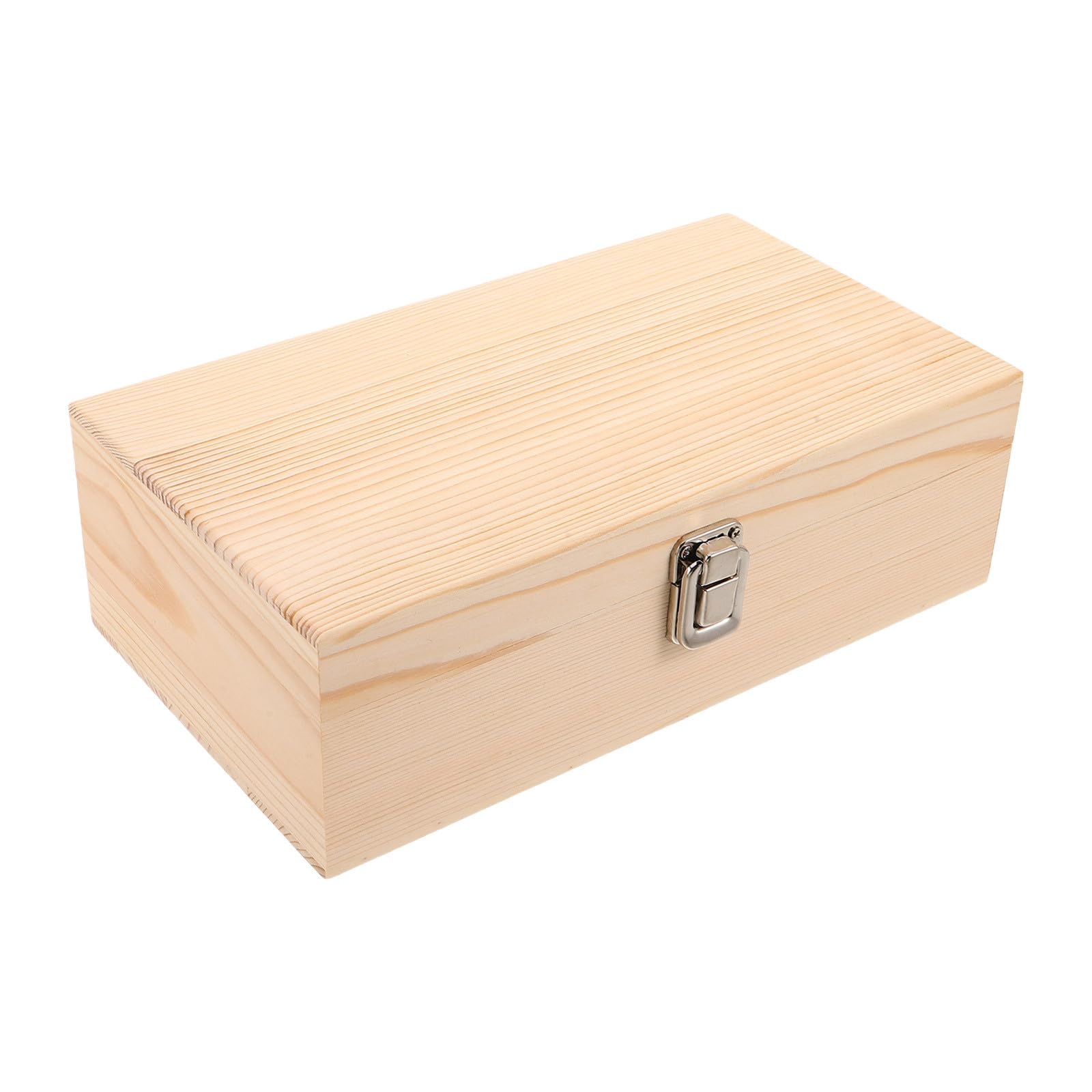 Boîte de Rangement en Bois Compartiments Protecteurs pour Piles AA avec 55 Emplacements et Doublure en Mousse, Organisateur Pratique pour Stockage Ordonné la Maison