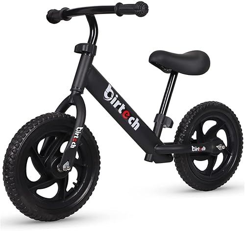 Birtech Bicicleta de equilibrio para niños de 2, 3, 4, 5 años, bicicleta de equilibrio para niños de 12 pulgadas, juguetes para interiores y