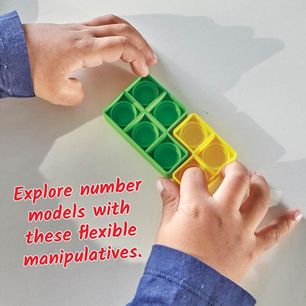 Learning Resources Popper Sensoriel à Bulles pour la Numératie Précoce, Jouet Multisensoriel de Compter, Addition et Soustraction, Cadeau 3-5 Ans