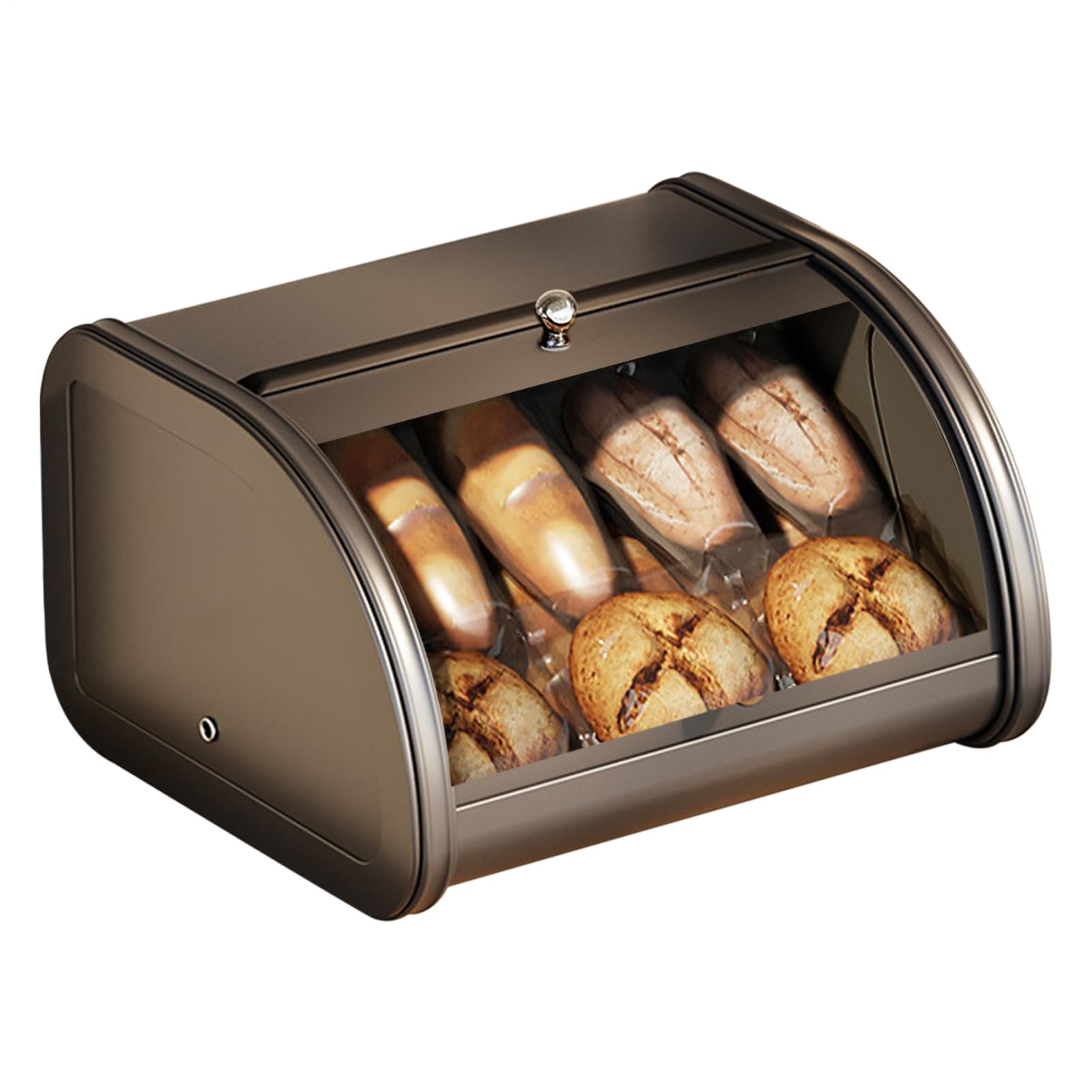 Brotbewahrer Rolldeckel Aufbewahrer | Bagel-Aufbewahrer Aufbewahrung Für Brot, Muffins Und Bagels Für Vorratsschrank Und Arbeitsplatte