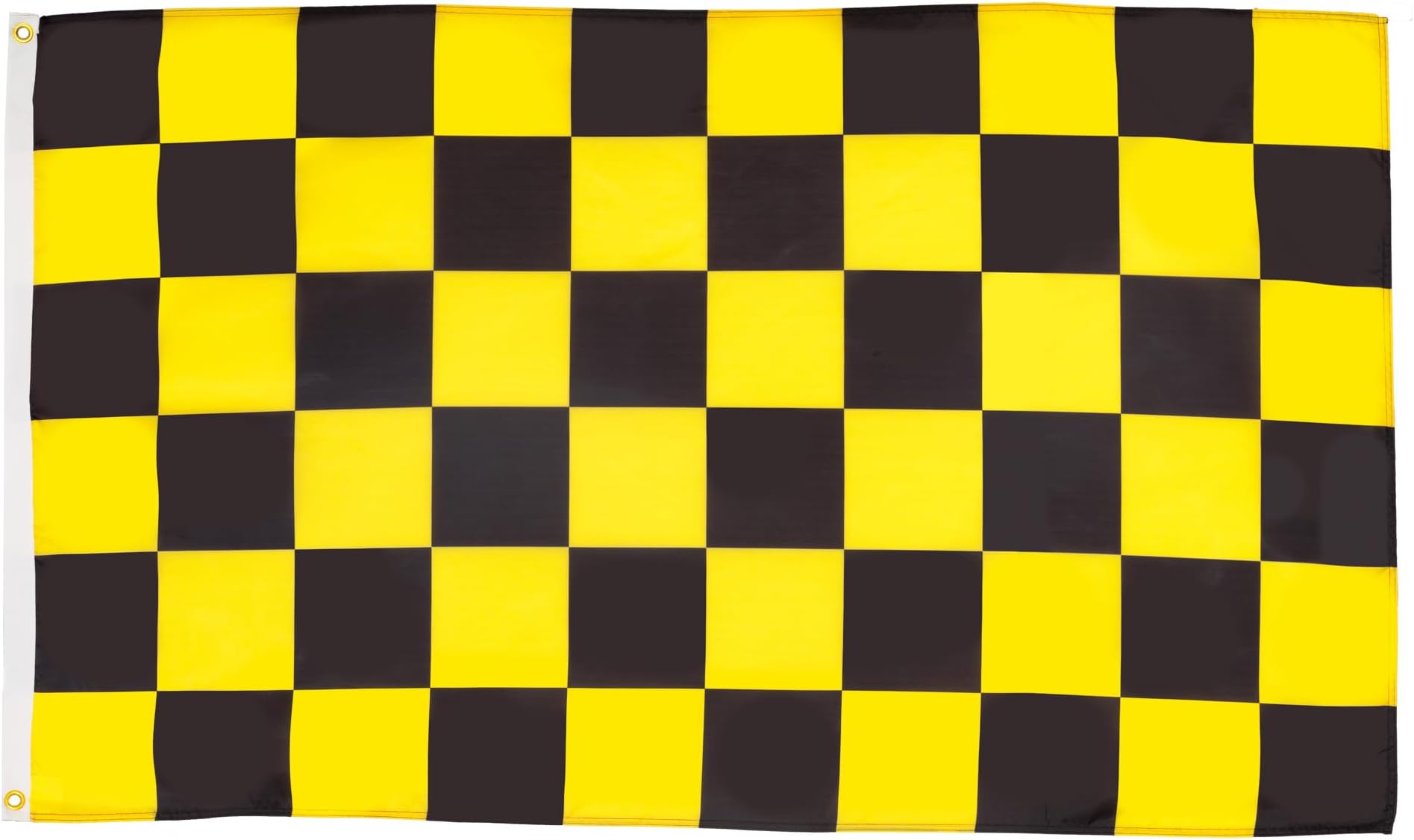 AZ FLAG - Black And Yellow Check Flag - 3x5 Ft - 100D Polyester Checkered Racing Banner with Two Metal Grommets - Fade Resistant - Vivid Colors - 3' x 5' Feet - 150x90 Cm