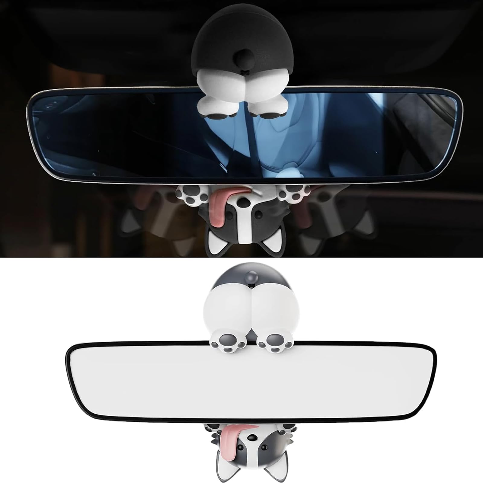 Accessoires rétroviseur chien balançoire : déco voiture originale et désodorisant