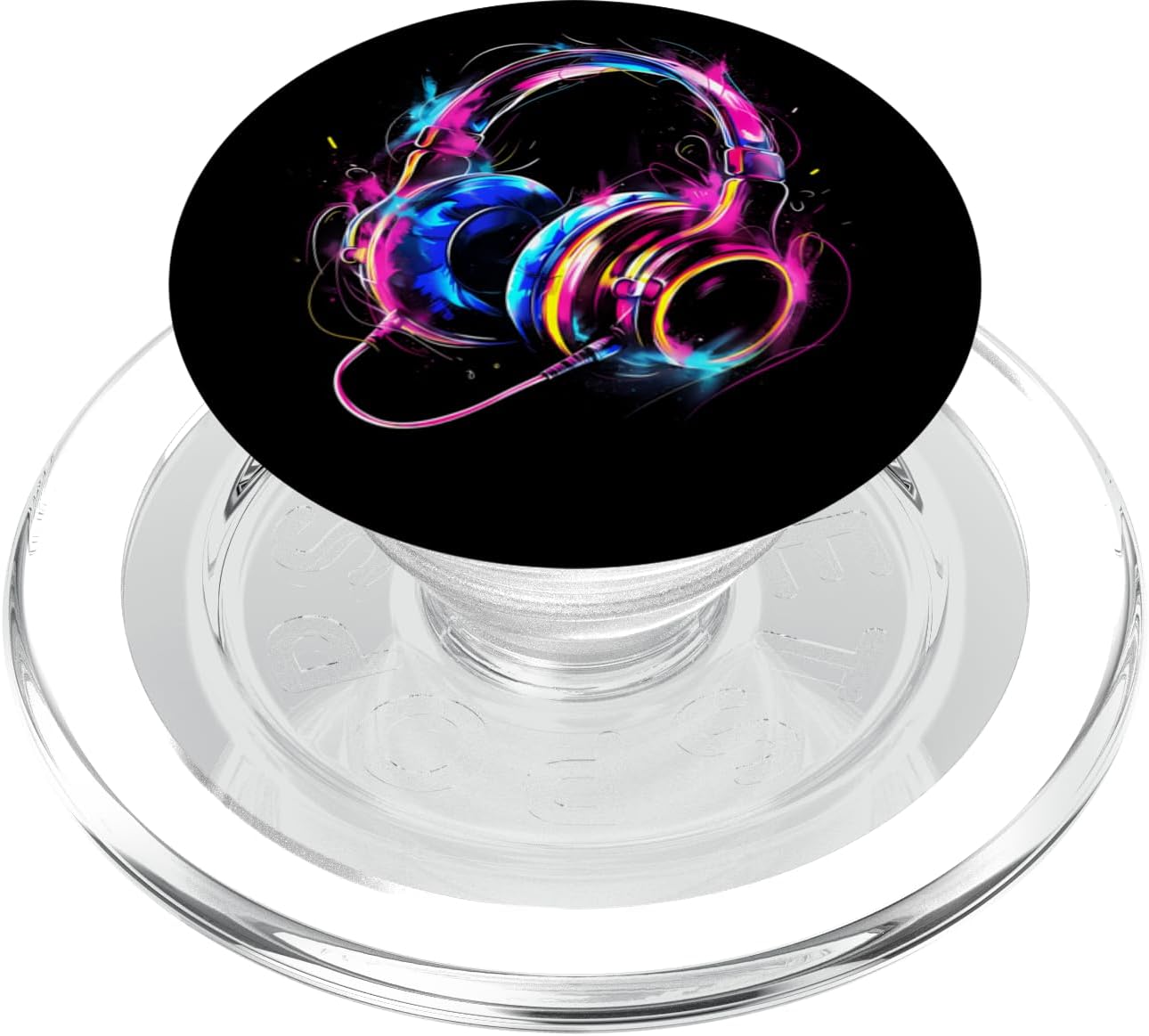 Headphones Music DJ House Dance Club Music Headphones Splash PopSockets PopGrip for MagSafe