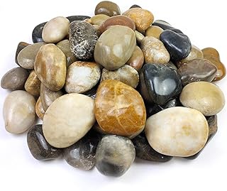 20lbs Large River Rocks for Landscaping, 3-4
