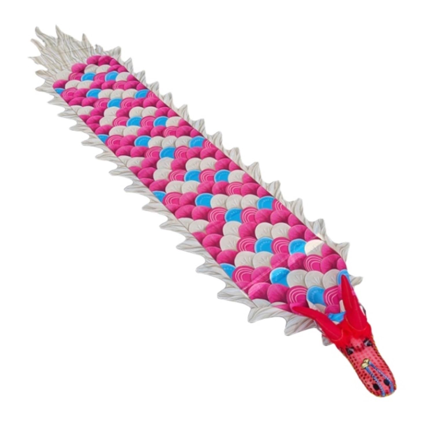 Drago Cinese per Feste Nastro da Danza del Drago Streamer Lancio All'aperto con Testa di E Corda Oscillante Combinati for La Festa Feste Cinesi in Italia(3 Meters)