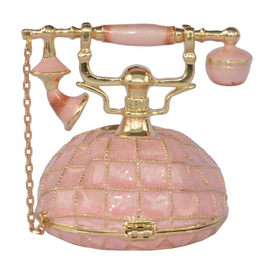 Statua moderna - Decorazione astratta per la casa e da tavolo per soggiorno, camera da letto, bagno, ufficio, scaffale, sculture, statue, ornamenti, statuette da collezione, rosa antico telefono