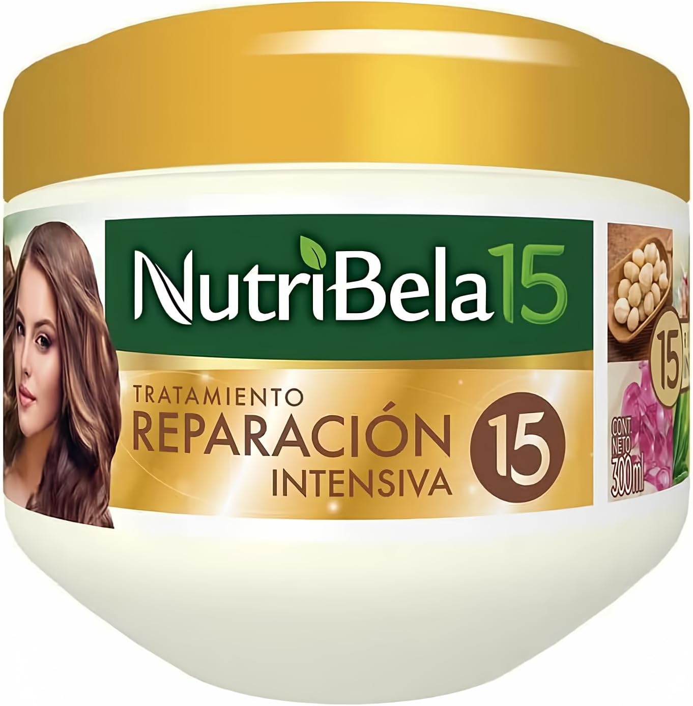 Tratamiento Reparacion Intensiva Nutribela15 Reconocidos Ingredientes | Intensive Repair Treatment 15 Ingredients 10.1oz-300ml…