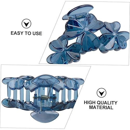 Miniatura 2 de Beavorty 2 pinzas para el cabello de resina para niñas, pinzas para el cabello de resina, pinzas de pulpo para cabello grueso, pinzas decorativas