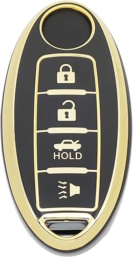 Miniatura 4 de Funda protectora de TPU compatible con Nissan 2007-2012 Altima 2009-2014 Maxima Murano para Infiniti FX35 FX37 FX50 G25 G35 G37 Q40 Q60 QX70 negro