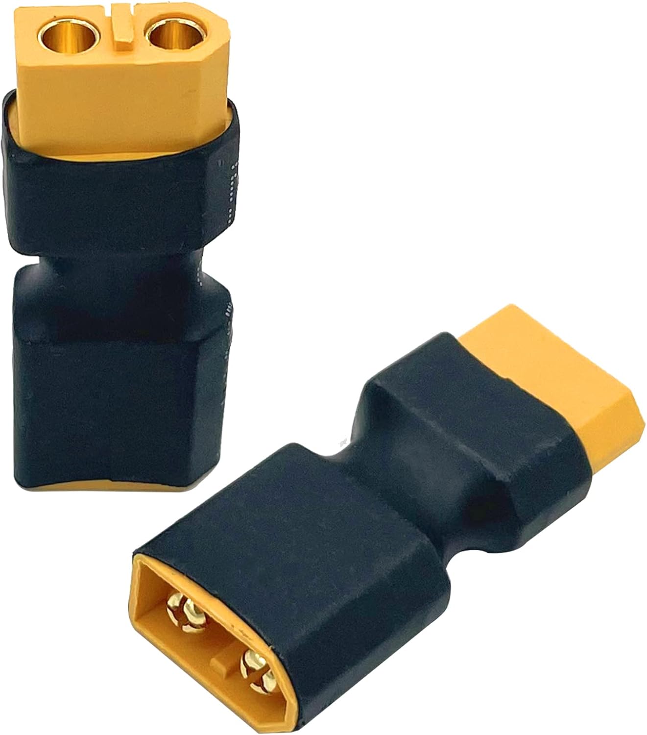 4Packs XT60 Male to Female Connector no Wire Adapter,XT60 Connector Adapter for RC FPV Car Plane Drone LiPo Battery