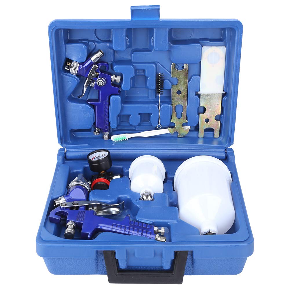 Buy Mini HVLP Air Spray Airbrush Kit Touch Up Paint Sprayer Gravity
