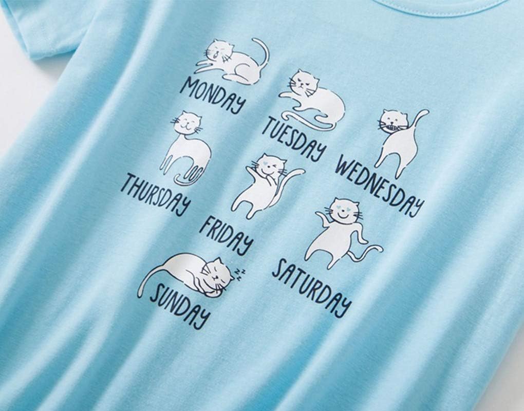 Womens Plus Size Pajama Set Cotton Sleepwear Tops with Capri Pants Casual and Fun Prints Pajama Sets - Image 3