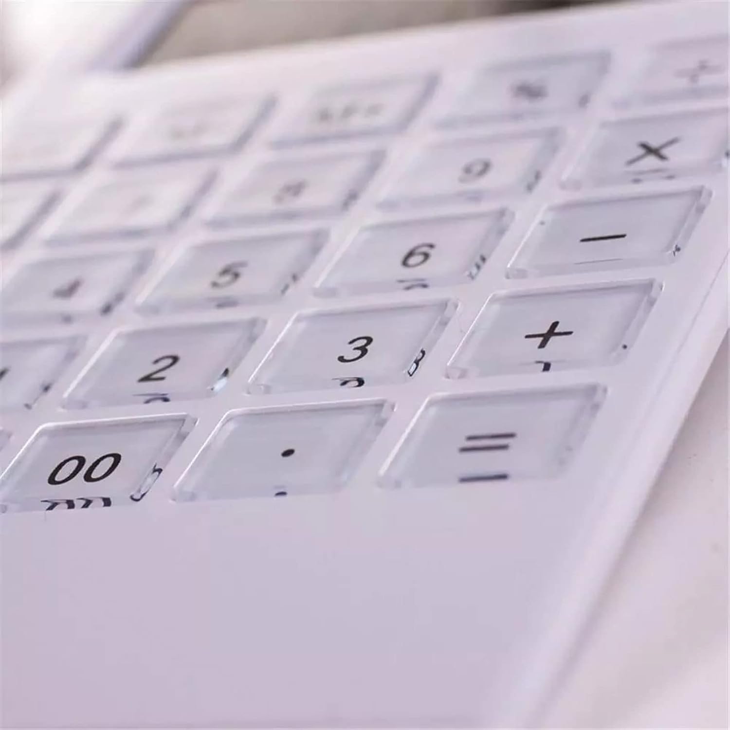 calcolatrice scientifica per la scuola, Desktop ultra sottile da 12 cifre ampio display batteria solare pulsante in cristallo a doppia alimentazione grande for ufficio scuola