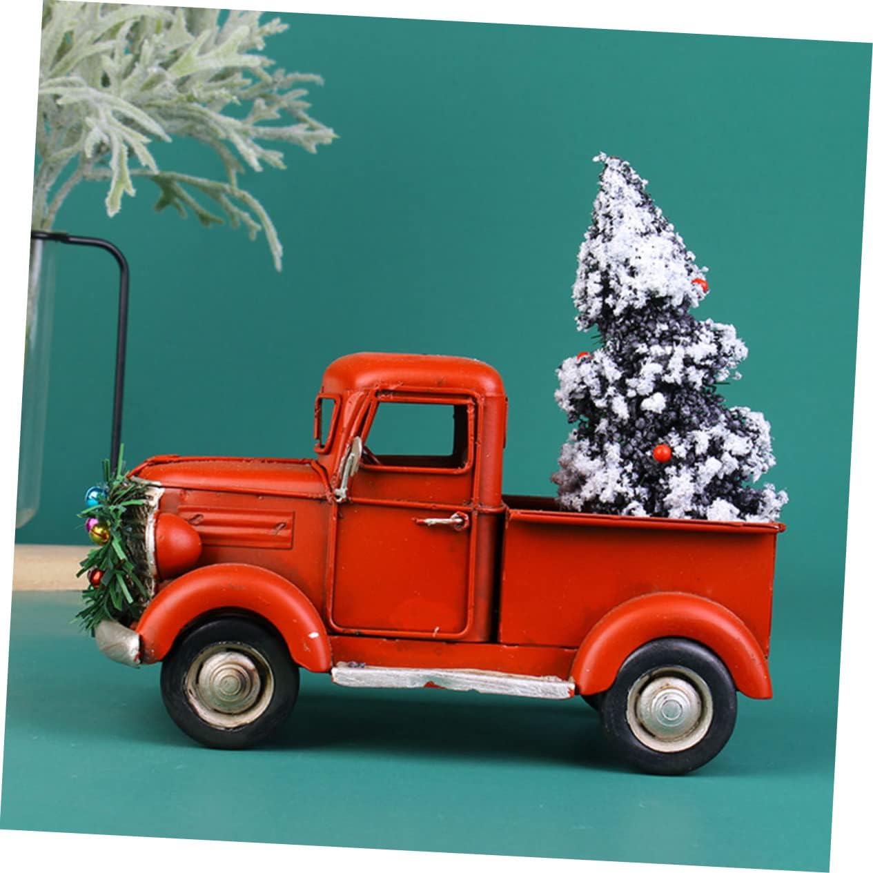 Antique Car Christmas Red Truck Ornaments Mini Christmas Ornament Xmas Decor Home Decor