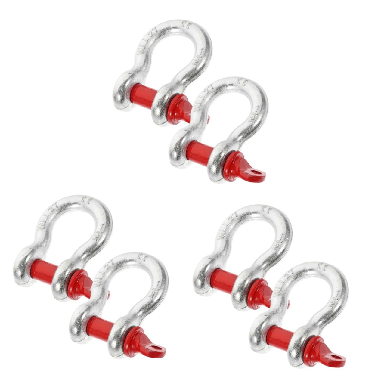 MUCKLILY 3sets Anchor Shackle Heavy Duty d Ring Shackle Tow Galvanized 1/2'' Screw Towing Hooks 2pcs*3