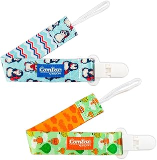 Prendedor de Chupetas 2 Peças Pinguim E Balão Comtac Kids 1088