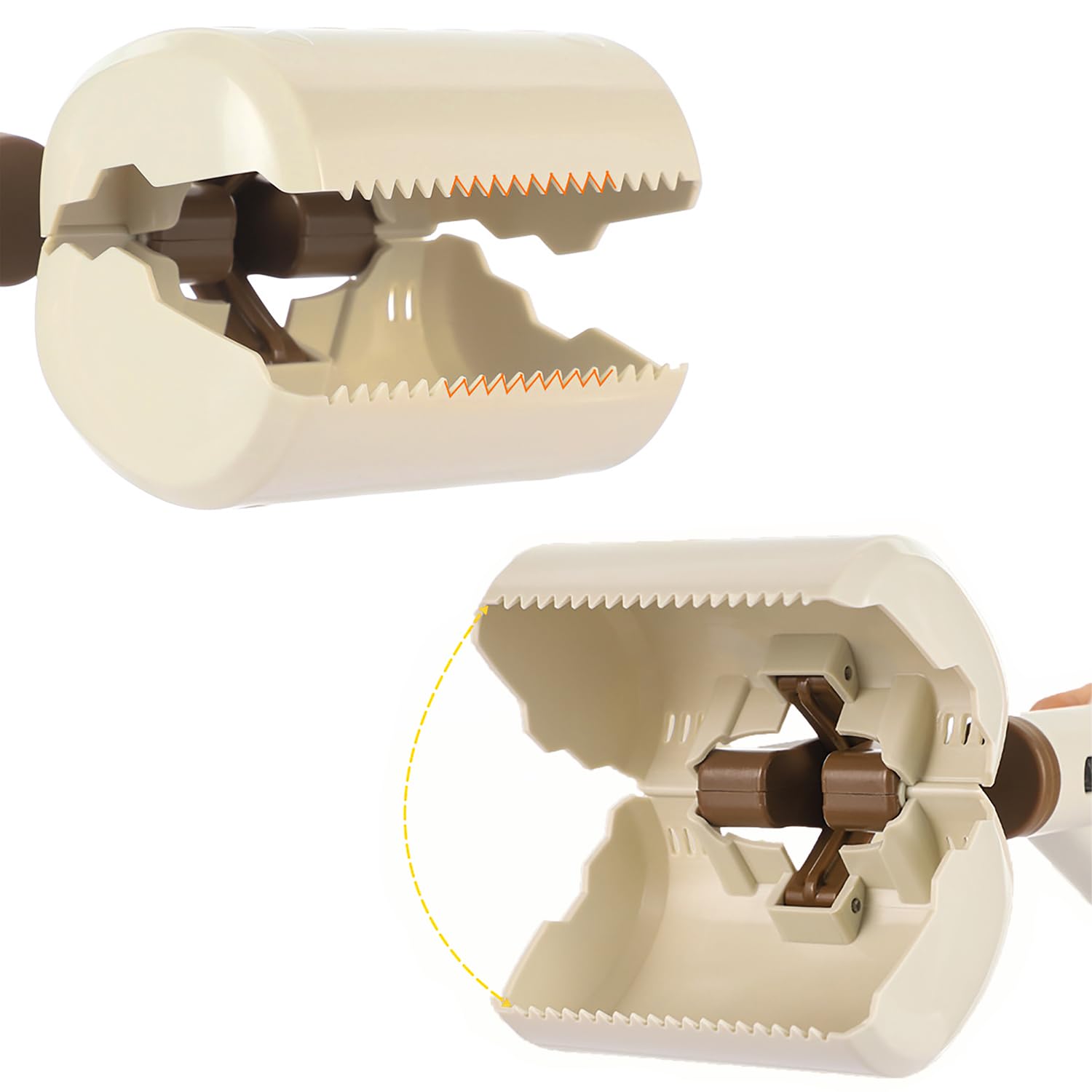 Ramasse A Crottes Chiens Pelles - Set de 3 Pièces, Pince Crotte Chien Ramasse, Peut Etre Utilisé pour Ramasser Les Excréments d'animaux Domestiques et Autres Déchets