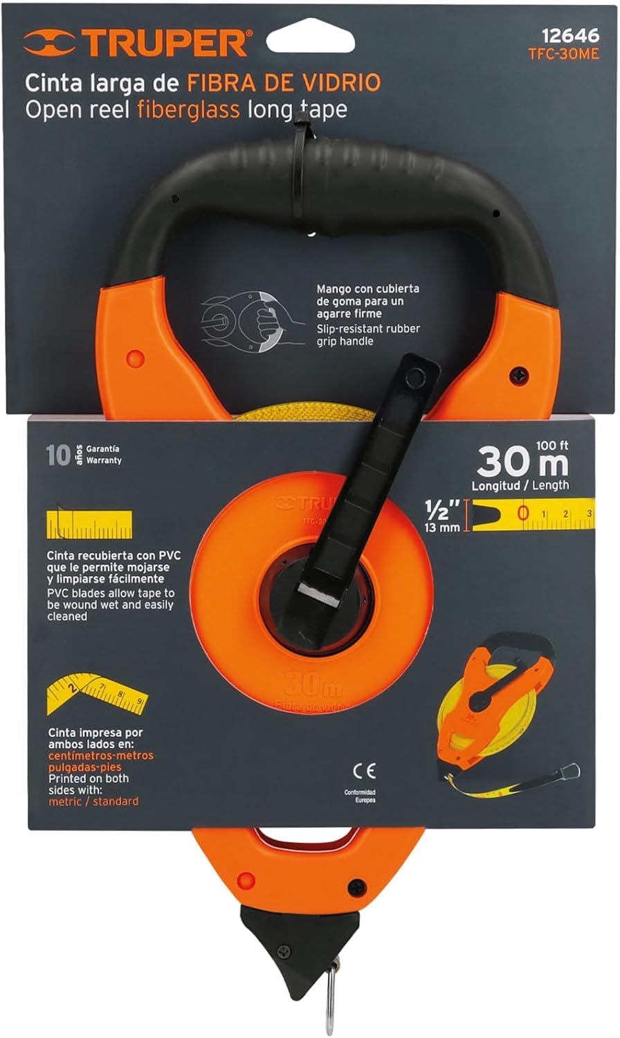 Fiberglass Long Tape Rules 98'6"