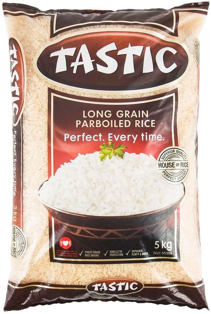 Tastic Parboiled Rice 5kg: Fluffy, Flavourful and Easy to Cook Rice ...