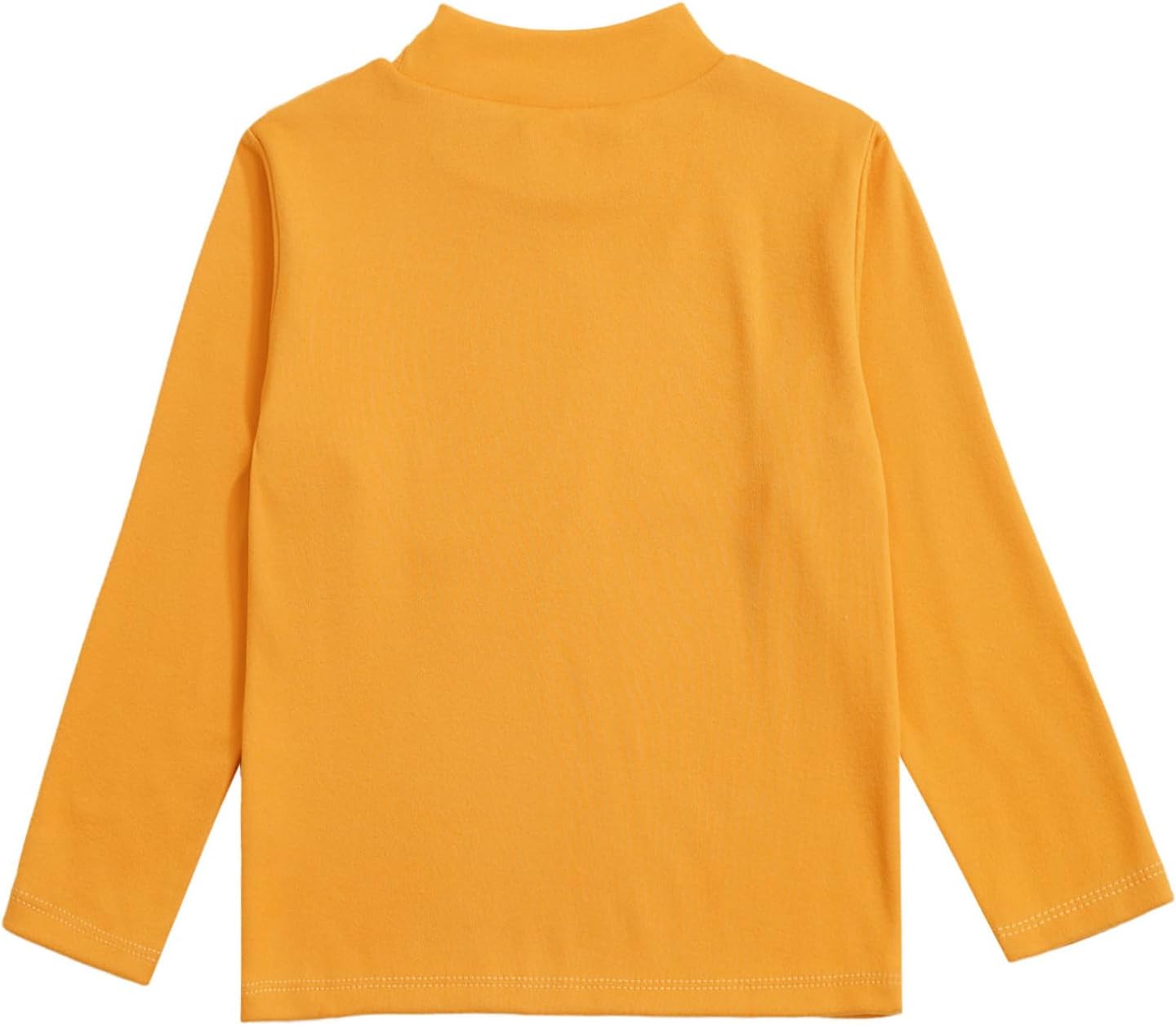 Freebily Toddler Thermal Underwear Top Boys Girls Solid Undershirt Long Sleeve Letter Print Mock Neck Tee Shirts