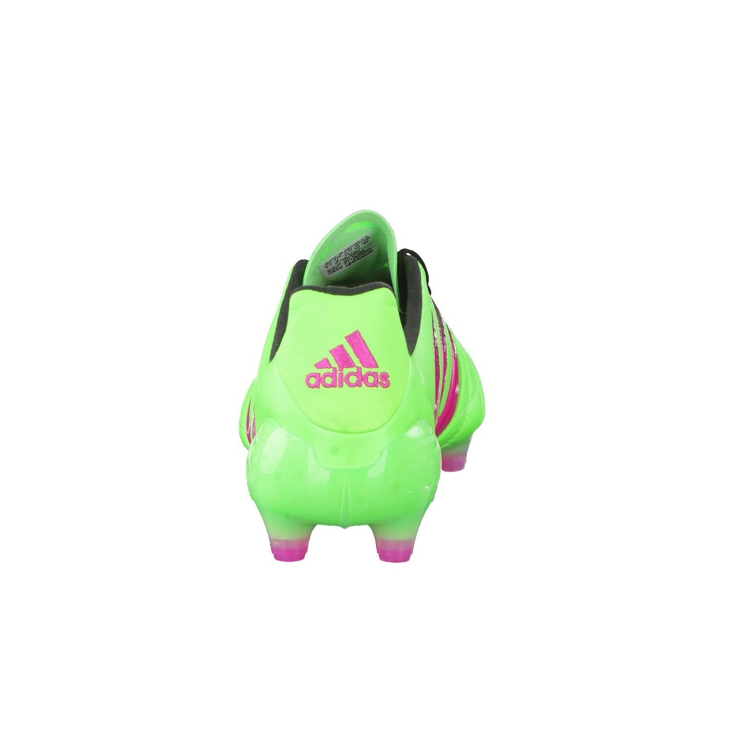 adidas Męskie buty do piłki nożnej Ace 16.1 Fg/Ag Leather, zielony - Zielony Solar Green Shock Pink Core Black - 45 1/3 EU
