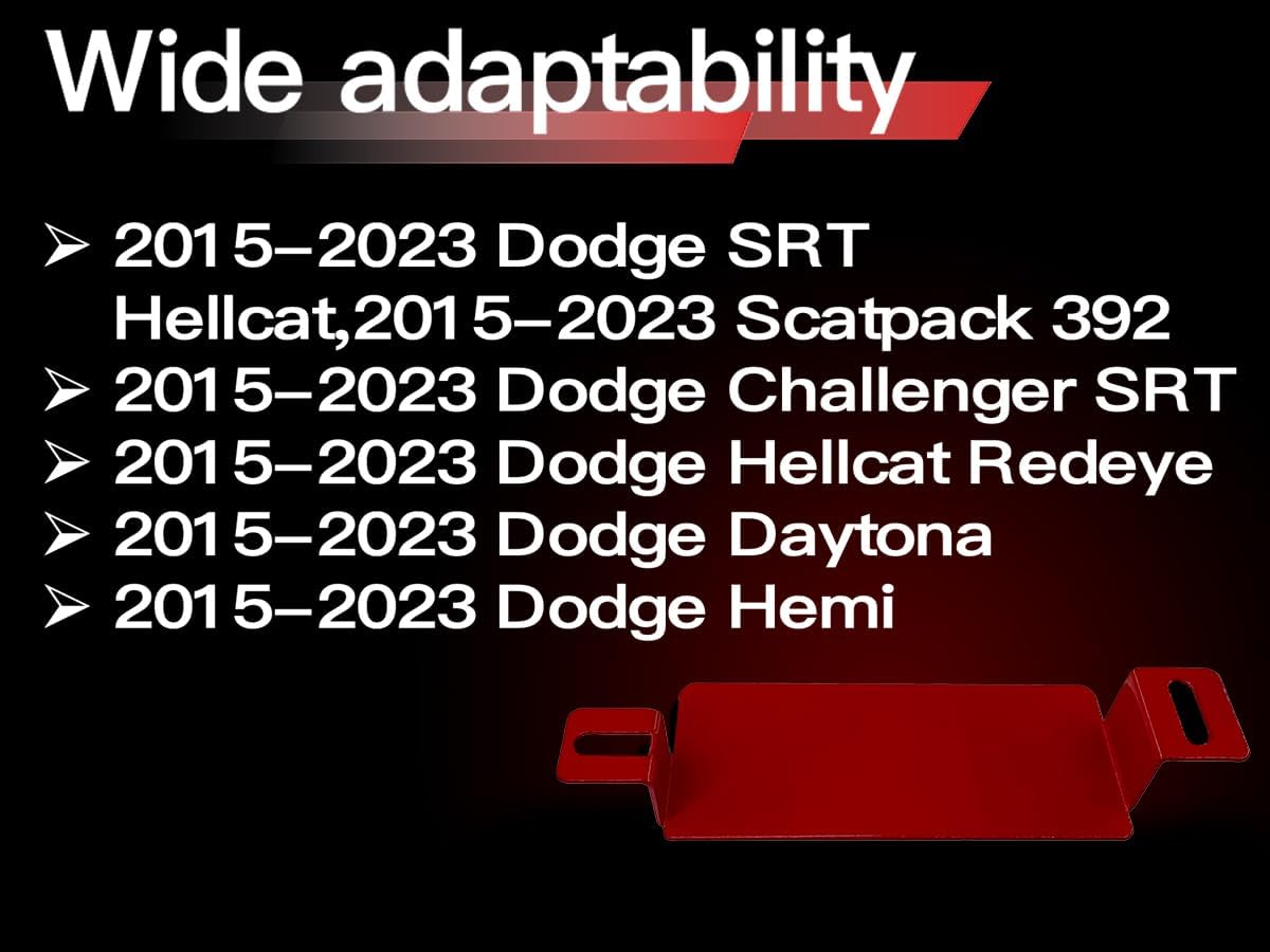 New Upgrade Car Anti-Theft Steel Neutral Cover, Suitable for 2015-2023 Dodge Challenger SRT Hellcat Redeye, SRT Hellcat, Scatpack 392(NOT fit Scat,2023 Scatpack),Daytona, Hemi丨Chrysler 300.