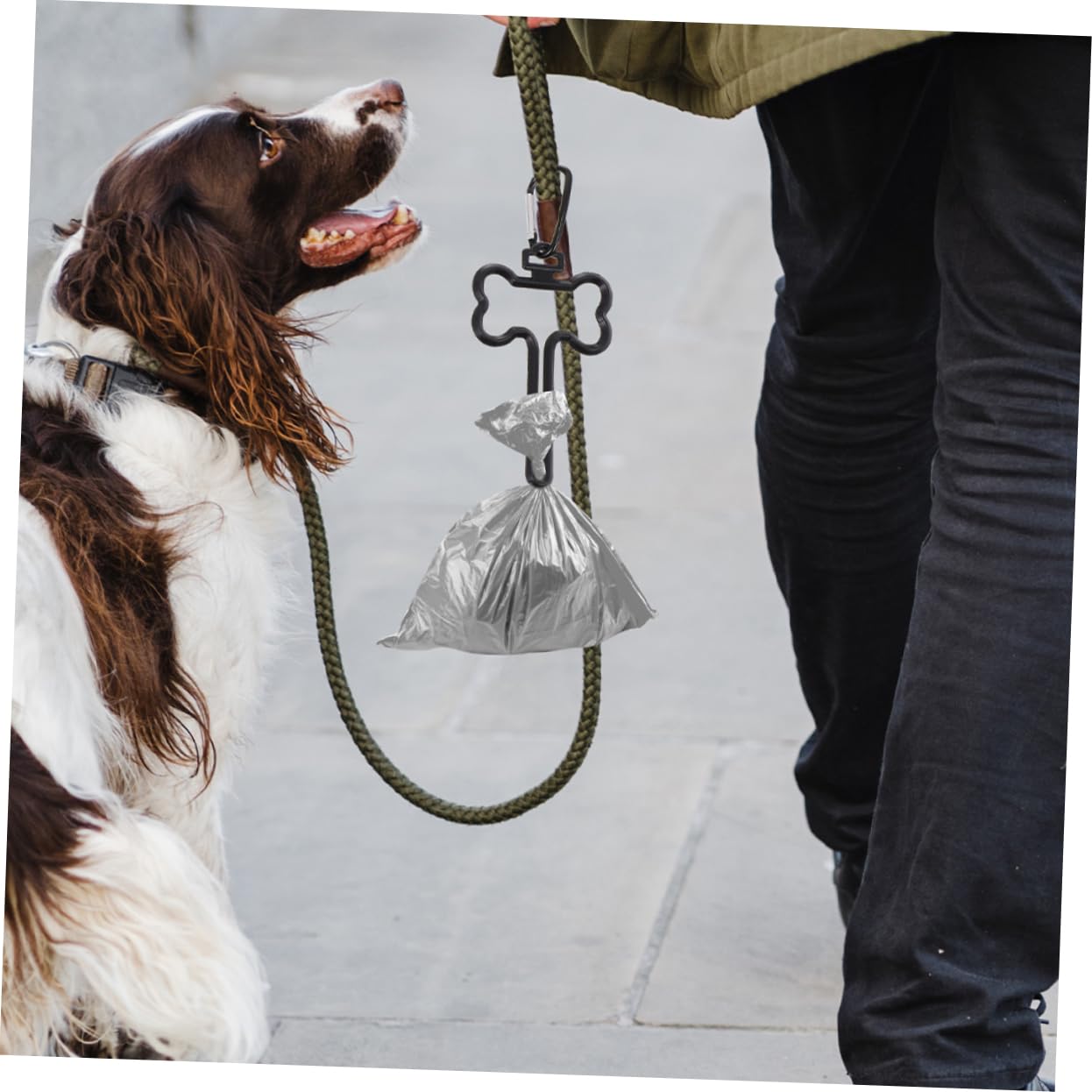 POPETPOP 40 Piezas Clip Para Bolsa De Caca De Perro Dispensador De Bolsas Para Perros Abrazaderas Para Bolsas De Desechos De os Toque De Desechos De Mascotas De Caca De o Abs