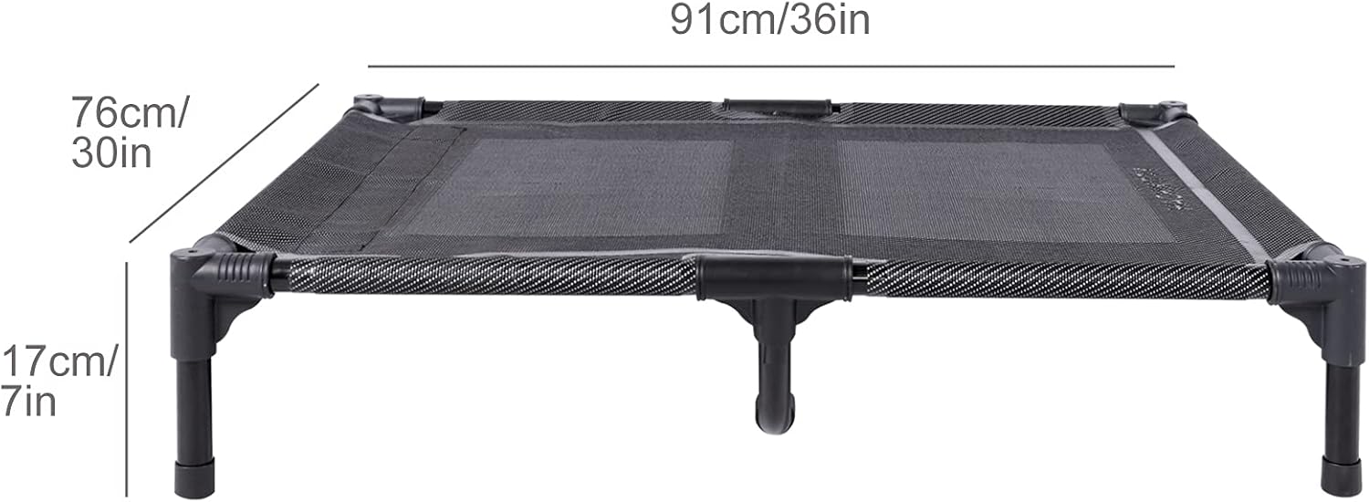 ANWA Elevated Dog Bed Large Size, Raised Dog Bed Outdoor Use, Portable
