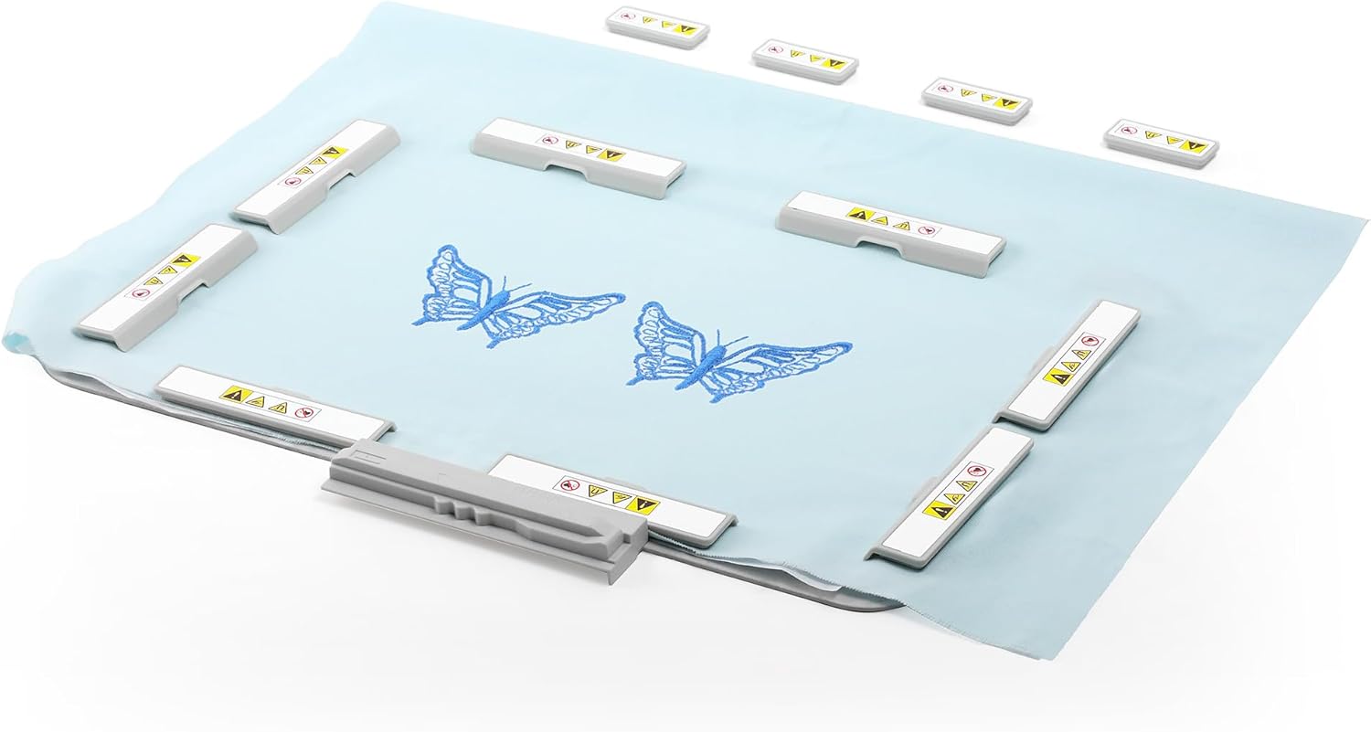 Sew Tech Magnetic Embroidery Hoop for Brother Quattro 6000D 6700D 6750D Luminaire XP2 XP3 Stellaire XJ1 XE1 Dream Machine XV8550D Baby Lock Solaris Altair Meridian Machine, 8"x12" Mighty Magnet Frame
