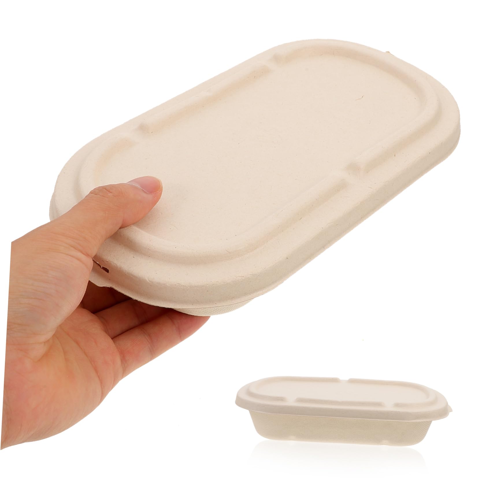 MAGICLULU 25 Set Contenitori da Asporto Carta Pulp Prep Scatole Monoporzioni per Insalate e Sushi