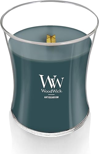 Vista 39 de WoodWick Hinoki Dahlia - Vela mediana en frasco, con forma de reloj de arena, cera de mezcla de soja prémium, mecha de madera Pluswick Innovation