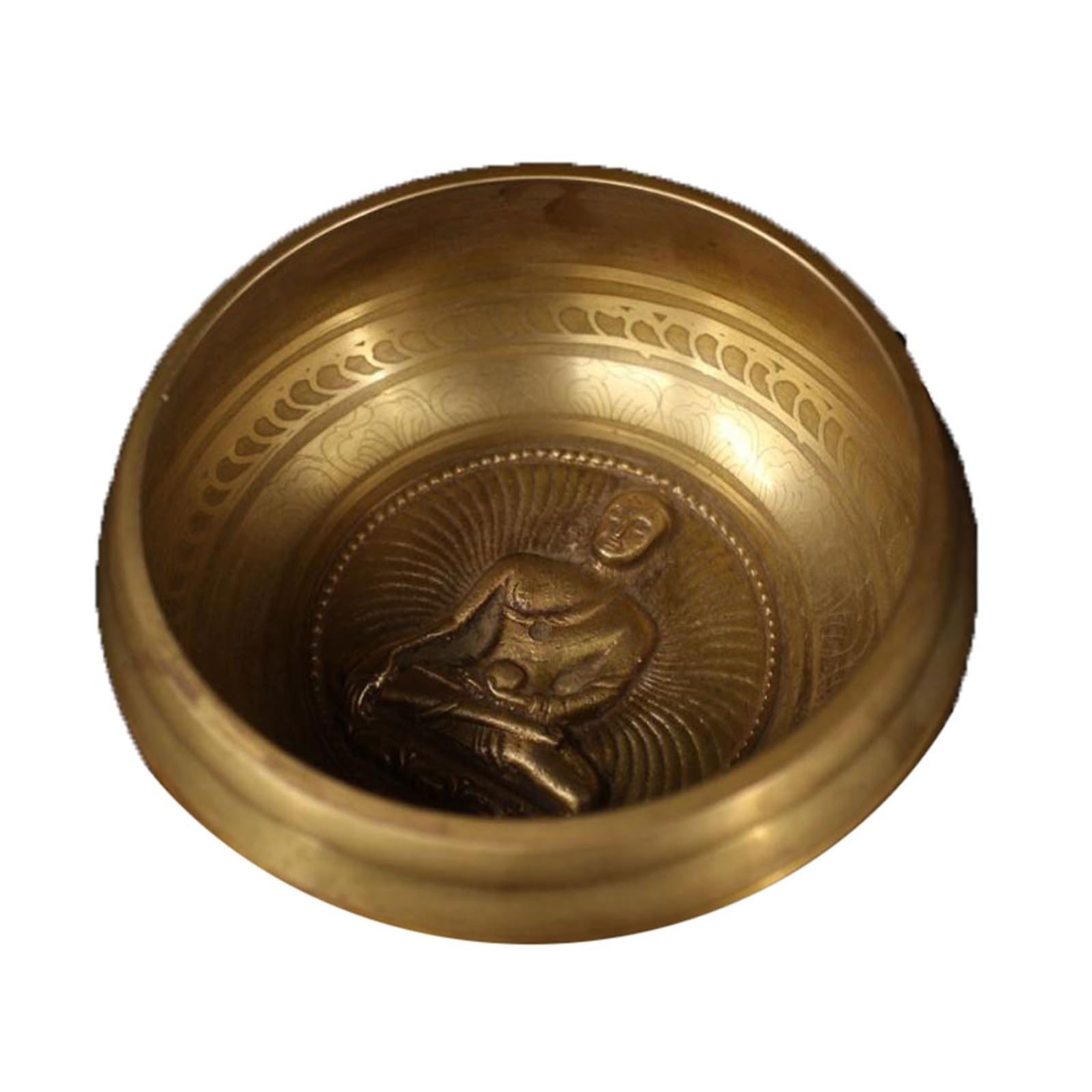 Tibetische Klangschale aus reinem Kupfer, handgefertigte Buddha-Klangschale for heilende Gebetsmeditation Klangschalen