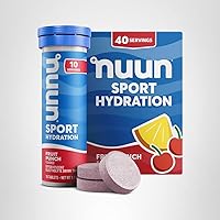 Vista 19 de Nuun Sport Electrolyte Tablets with Magnesium, Calcium, Potassium, Chloride & Sodium, Gluten Free & Vegan, Tropical, 8 Pack (80 Servings Total)