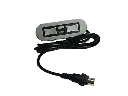 FR Silver Butterfly Two Motor Switch Left Facing with USB